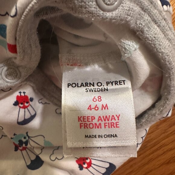 Polarn O. Pyret Infant Bodysuit 4-6M Organic Cotton - Picture 4 of 4